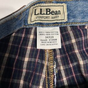 L.L. Bean Blue and Brown Plaid Men's Pants